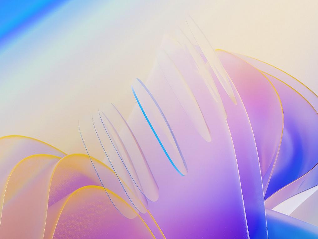 3D CGI illustration af et klart ZEISS-brilleglas med tynde lag af overfladebehandling, der påføres både på for- og bagsideoverfladerne, og glasset svæver graciøst hen imod en lyskilde til illustration af, hvor effektiv overfladebehandlingen er til at yde UV-beskyttelse.